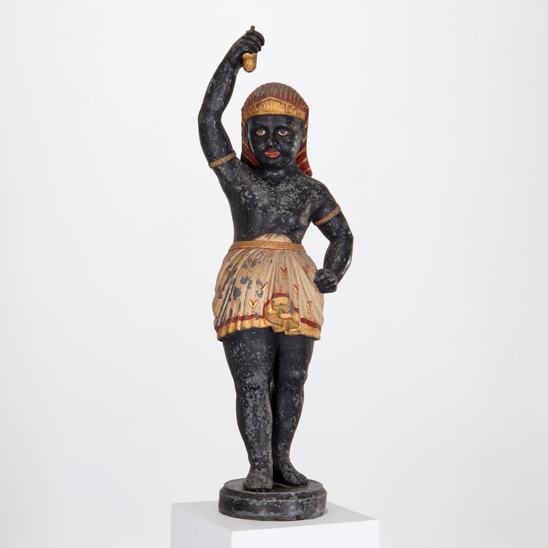 Continental tole peinte Moor torchiere figure (1 of 7)