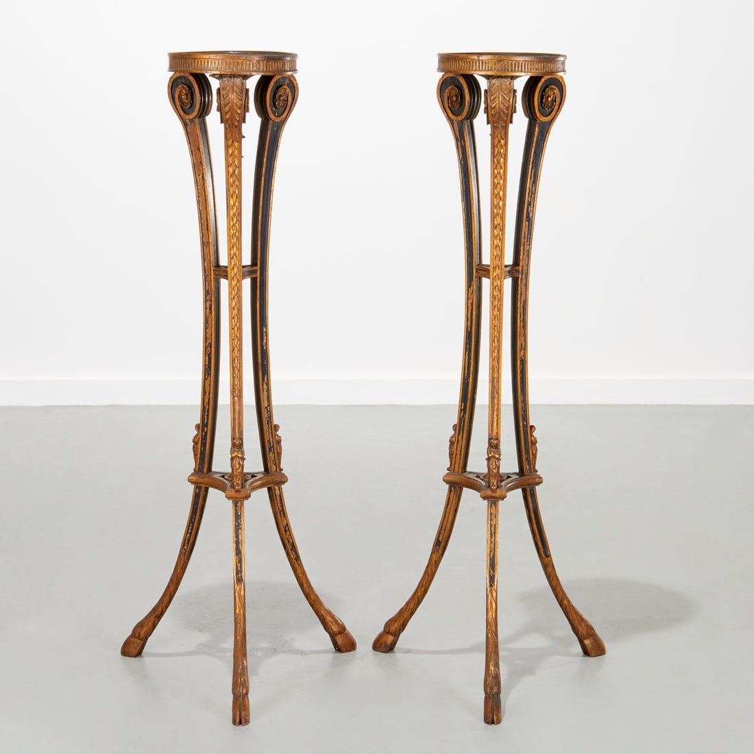 Pair Continental Neoclassical torchiere stands (1 of 7)