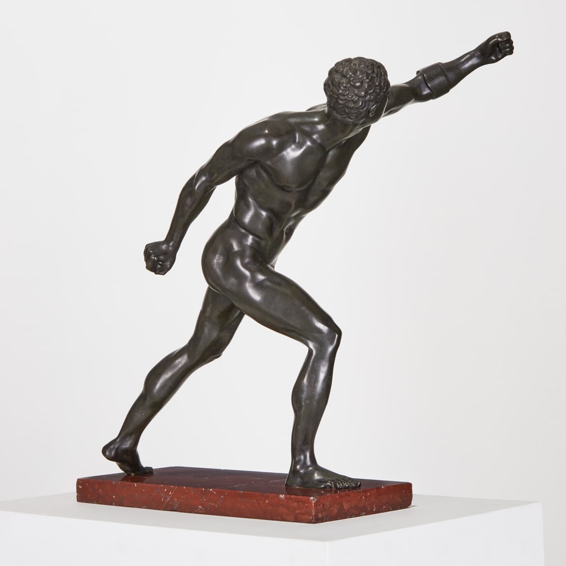 Large Grand Tour bronze of the Borghese Gladiator (1 of 10)