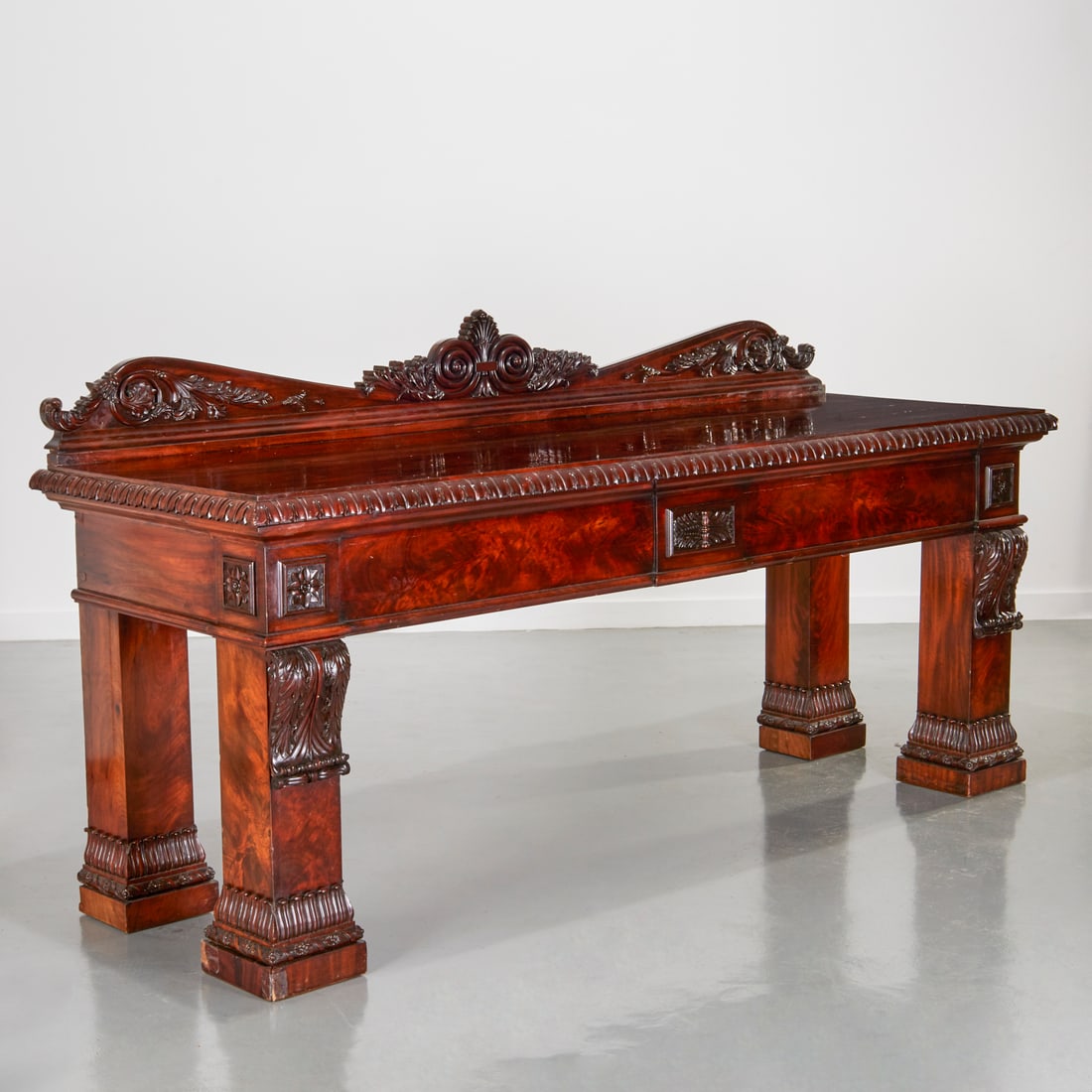 Large William IV mahogany serving table (1 of 7)