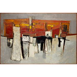 Paul Feiler, large oil on board, 1955