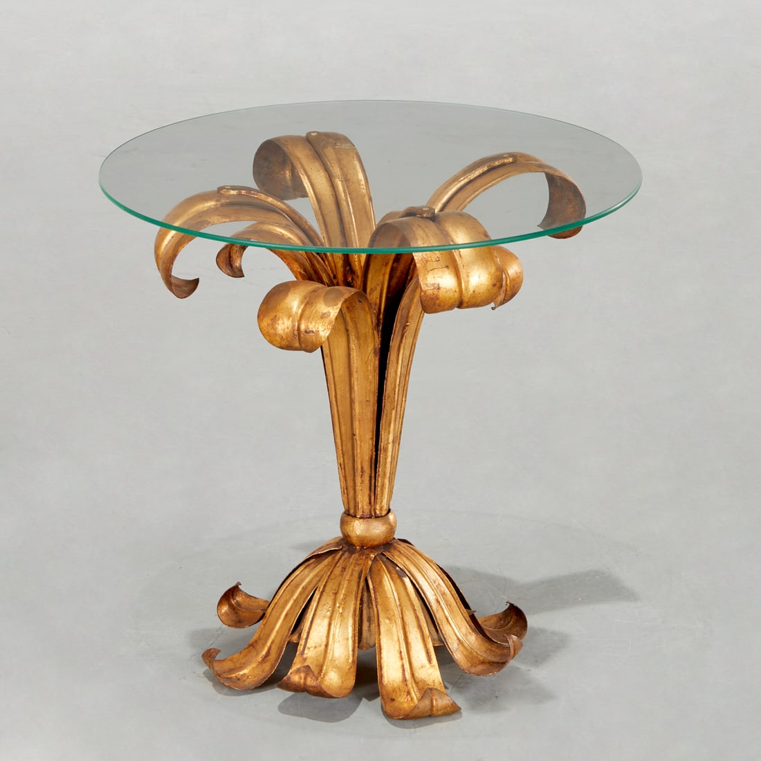 Mid-Century Italian gilt tole occasional table (1 of 6)