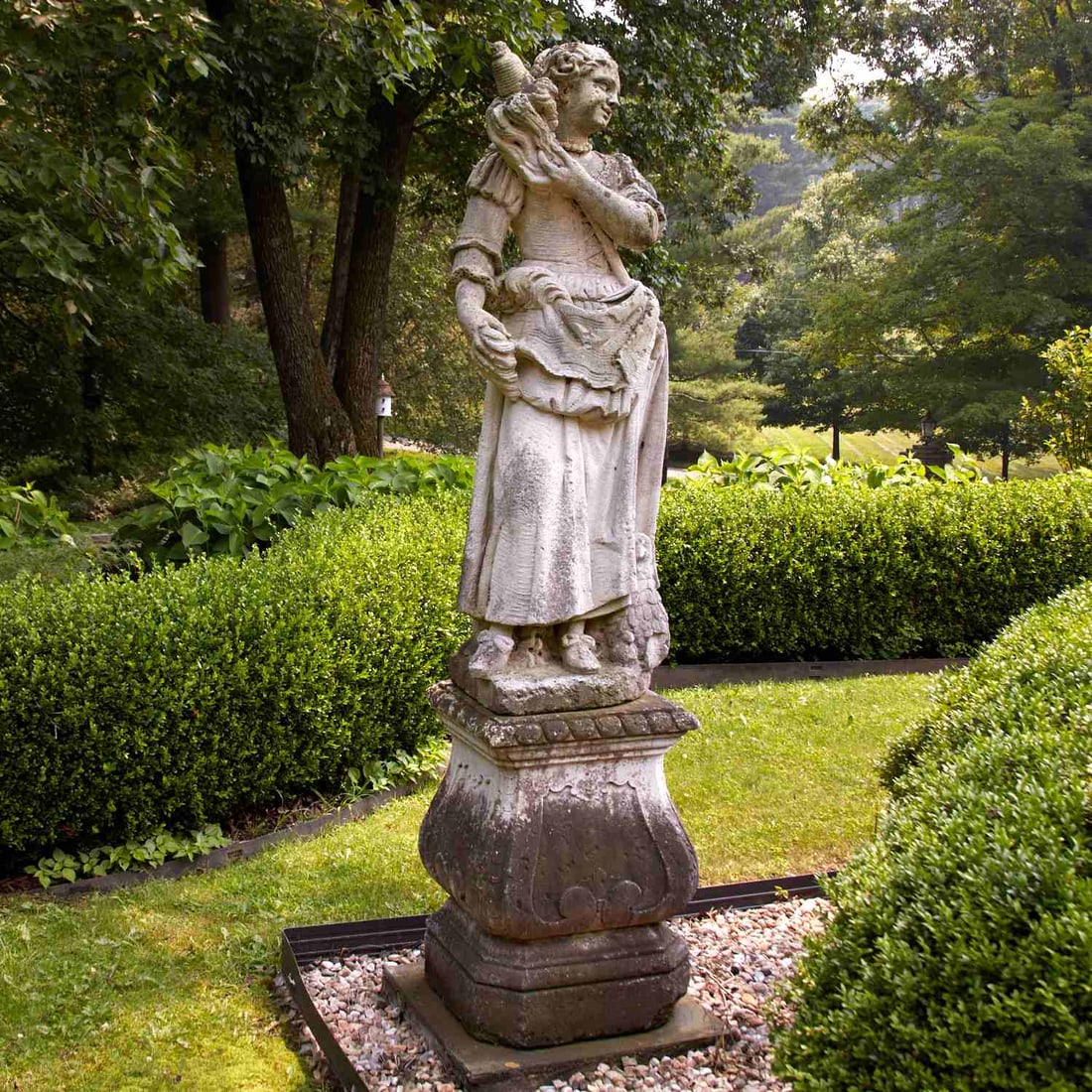 Italian stone allegorical garden statue (1 of 10)