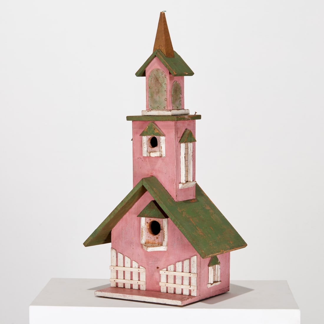 Vintage American Folk Art birdhouse (1 of 6)