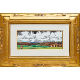 Douglas Johnson, casein on board, 1989