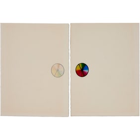 Robert Rauschenberg, diptych, 1974