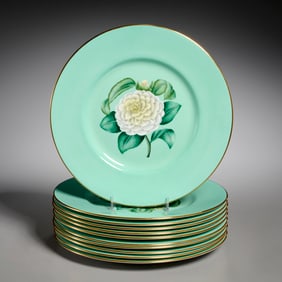 Copeland Spode, set (11) signed cabinet plates