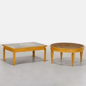 (2) Decorator coffee tables, incl. Baker