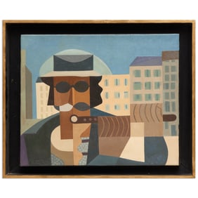 Style of Emilio Pettoruti, oil on canvas