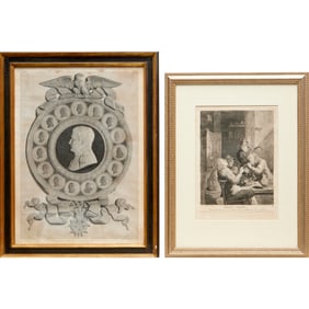 (2) 19th century engravings
