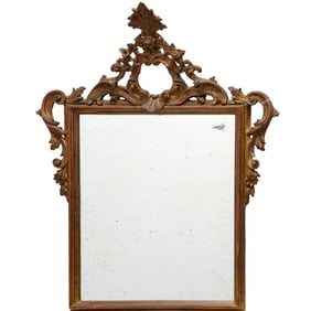 Italian Rococo carved giltwood mirror