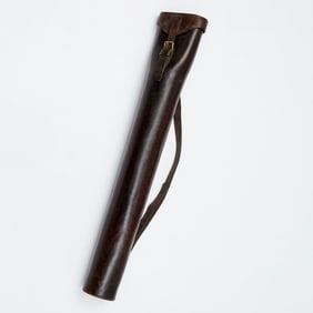 Antique leather case or quiver