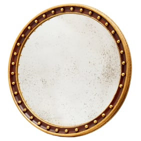Large Federal style bullseye mirror