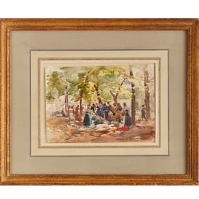 William Marshall Brown, watercolor on paper