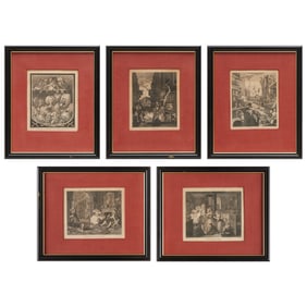 William Hogarth, (5) engravings