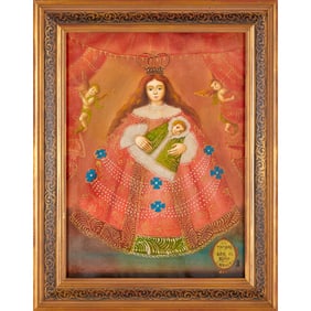 Cuzco School (style), oil on canvasboard