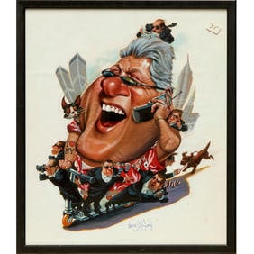 Thomas Fluharty, Bill Clinton caricature, 2001