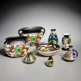 Group Gouda style ceramics