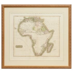 J&G Menzies, engraved map of Africa