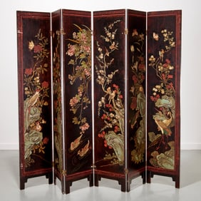 Chinese six-panel screen