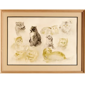 French School, artist's proof lithograph, signed