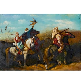Orientalist School, oil on panel