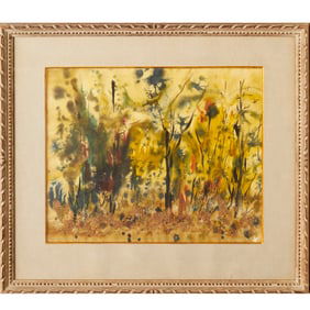 Grace Borgenicht, mixed media on paper, c. 1957