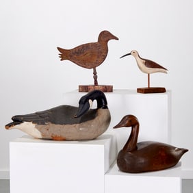 Group (4) Folk Art hunting decoys