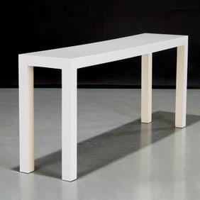 Contemporary custom parson's console table
