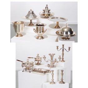 Large group banquet serving pieces & tableware