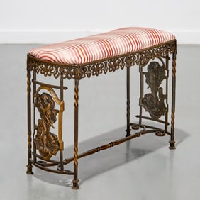 Oscar Bach style 'Poseidon' bench