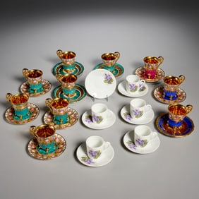 DW Karlsbader & Limoges demitasse sets