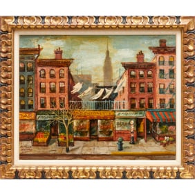 Ashcan School, oil on board