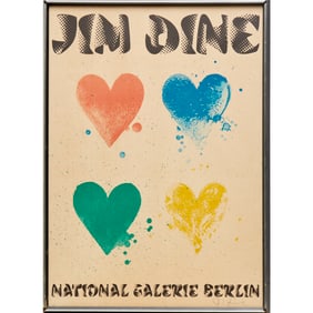 Jim Dine, signed lithograph poster, 1971
