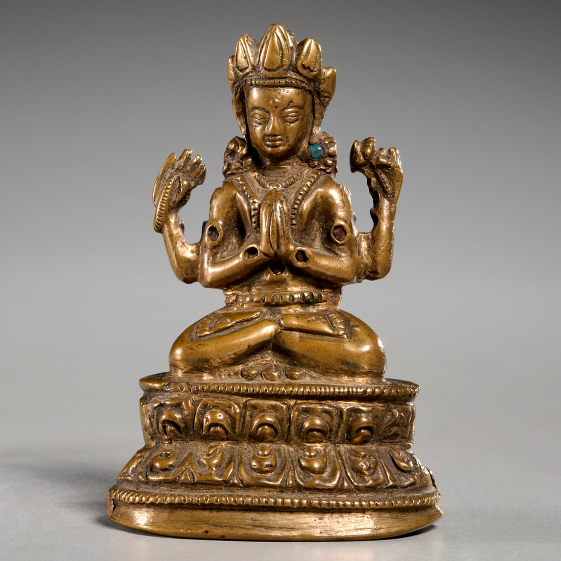 Himalayan copper alloy Bodhisattva (1 of 5)