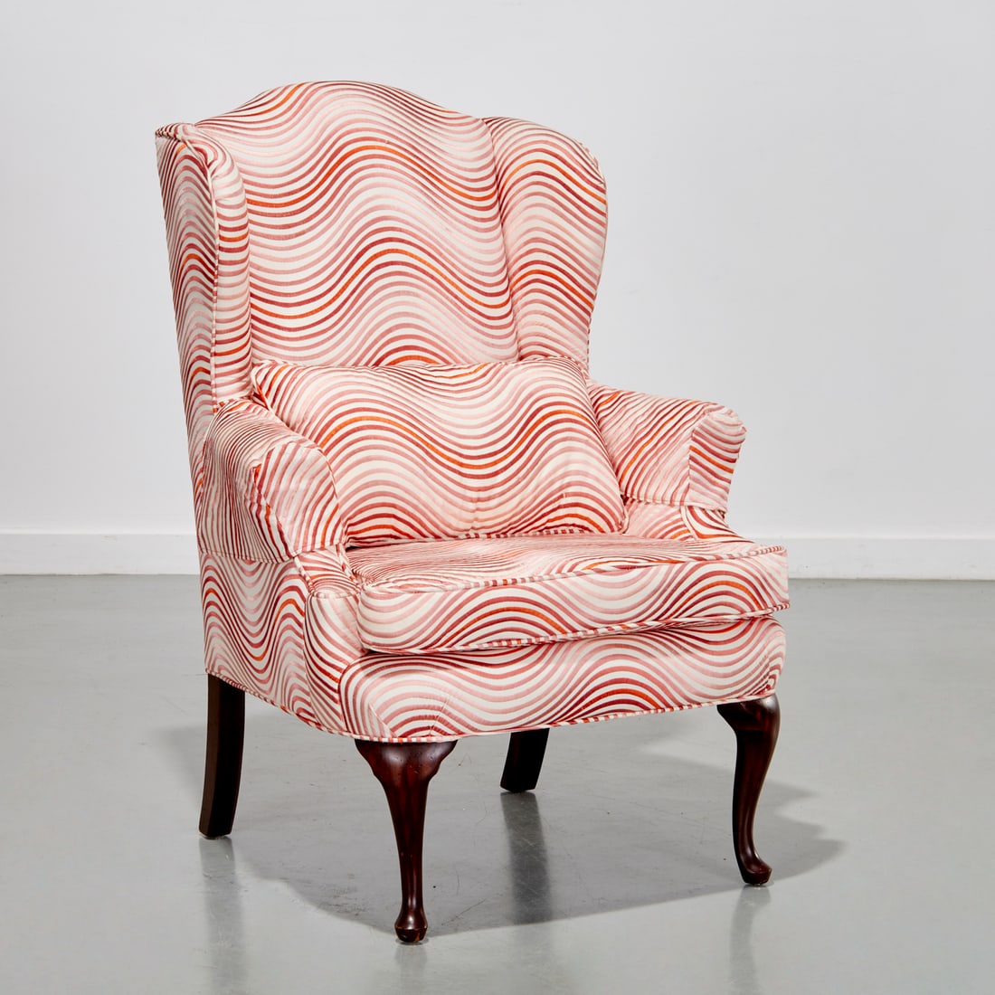 Custom upholstered wing chair (1 of 7)