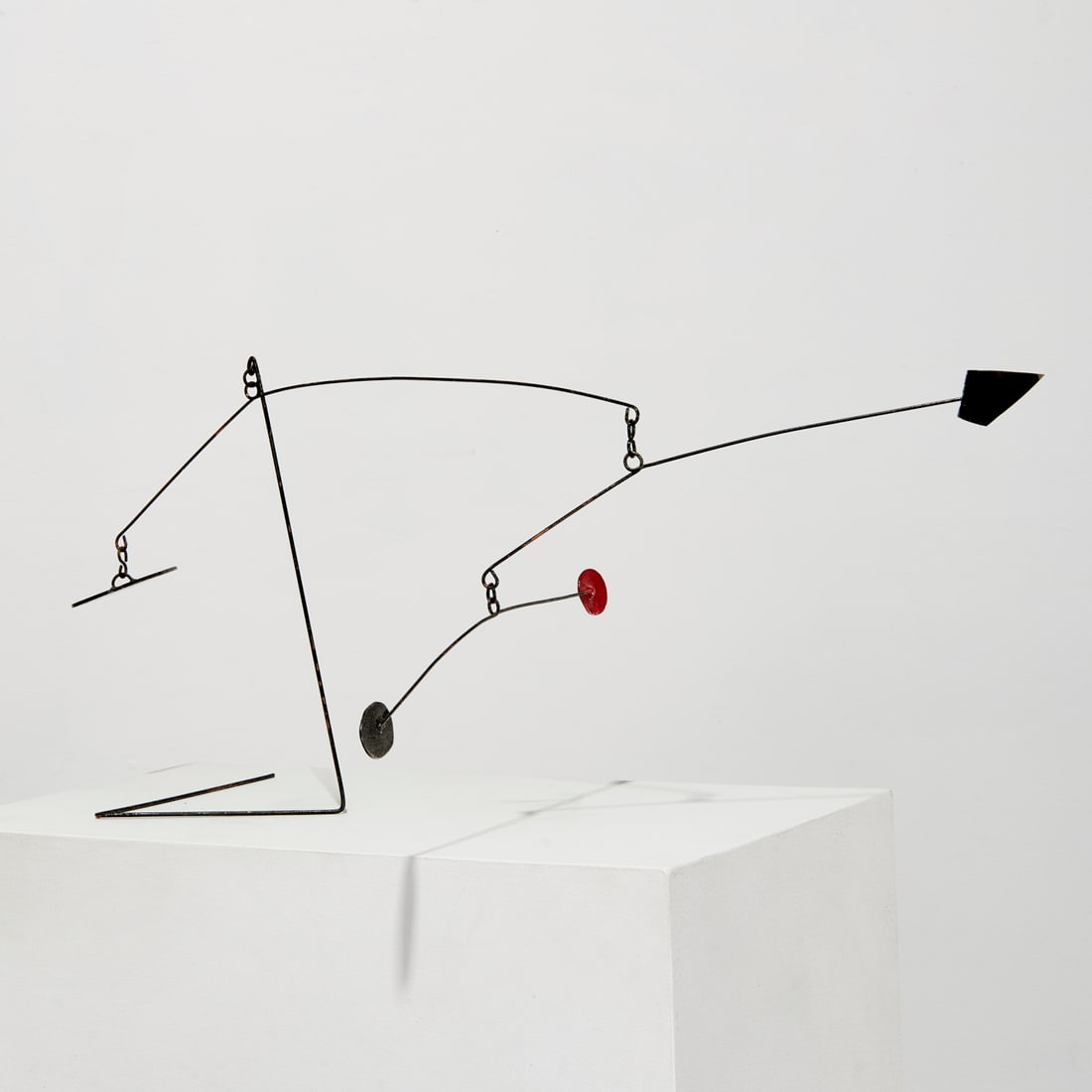 Modern School, vintage painted steel stabile (1 of 6)