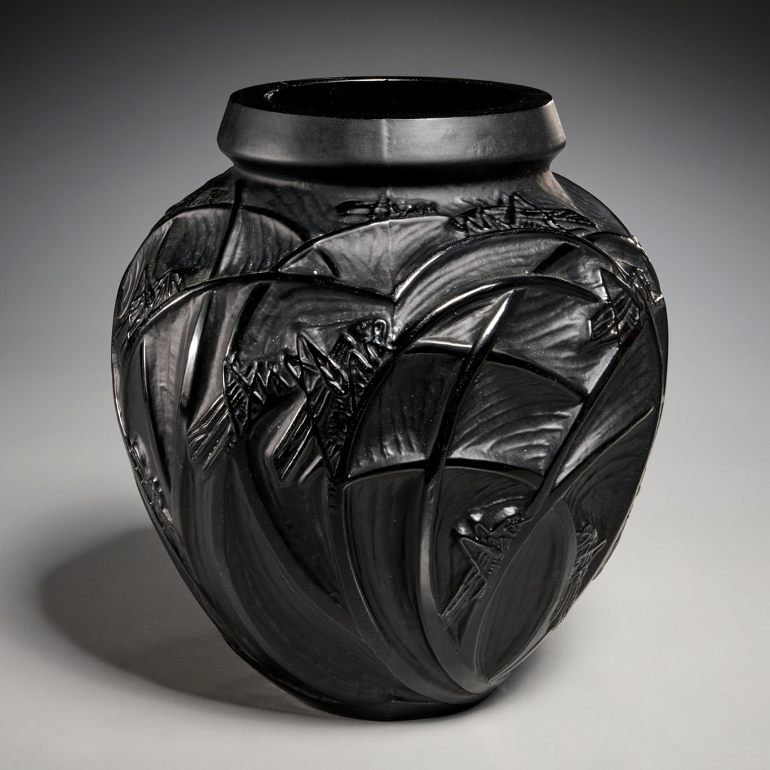 Rene Lalique (attrib.), "Sauterelles" vase (1 of 8)