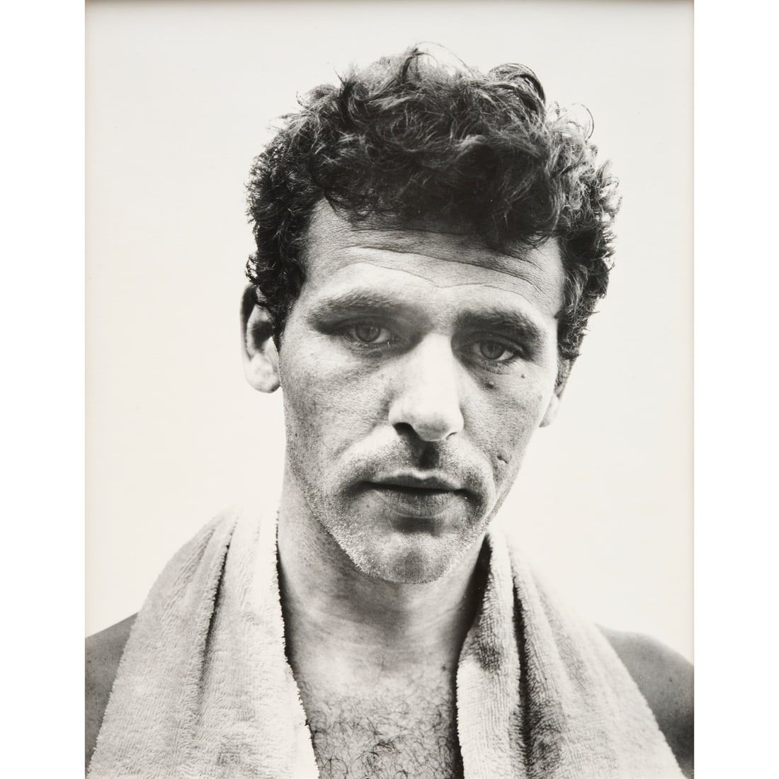 Walker Evans, gelatin silver print: Walker Evans, gelatin silver print, Walker Evans (American, 1903-1975), "James Agee, Old Field Point, Long Island, New York, 1937", printed 1969–1970 by James Dow, penciled notations verso, auction