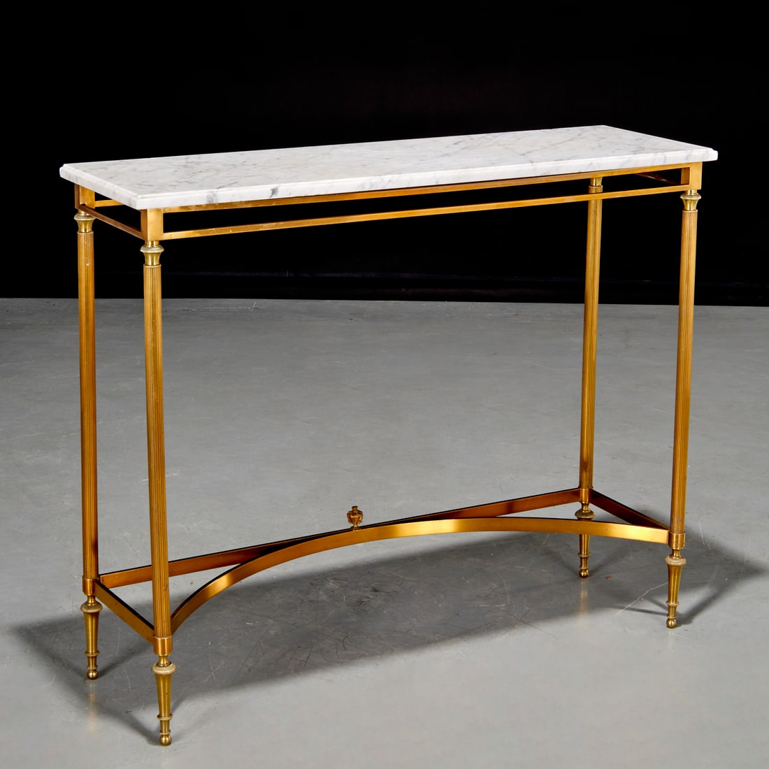 Jansen style solid gilt brass console (1 of 8)