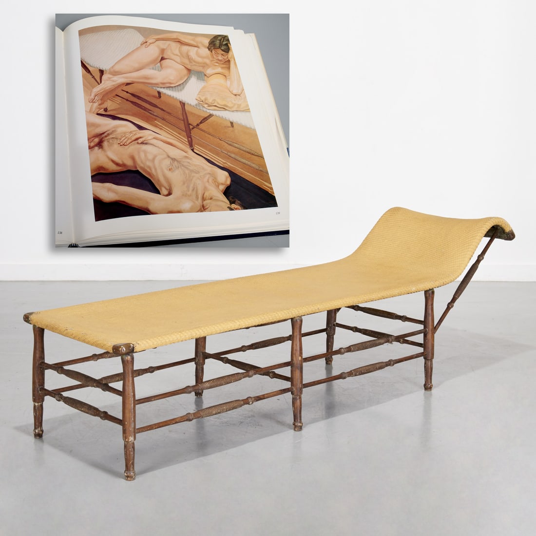 Victorian wicker daybed, ex Pearlstein Coll. (1 of 8)