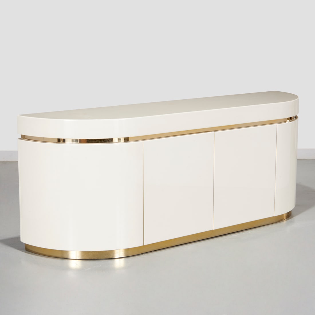 Mastercraft (attrib.), cream lacquered credenza (1 of 8)