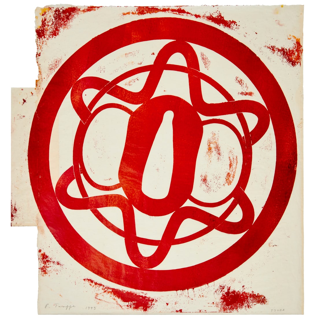 Philip Taaffe, monoprint on paper, 1993 (1 of 8)