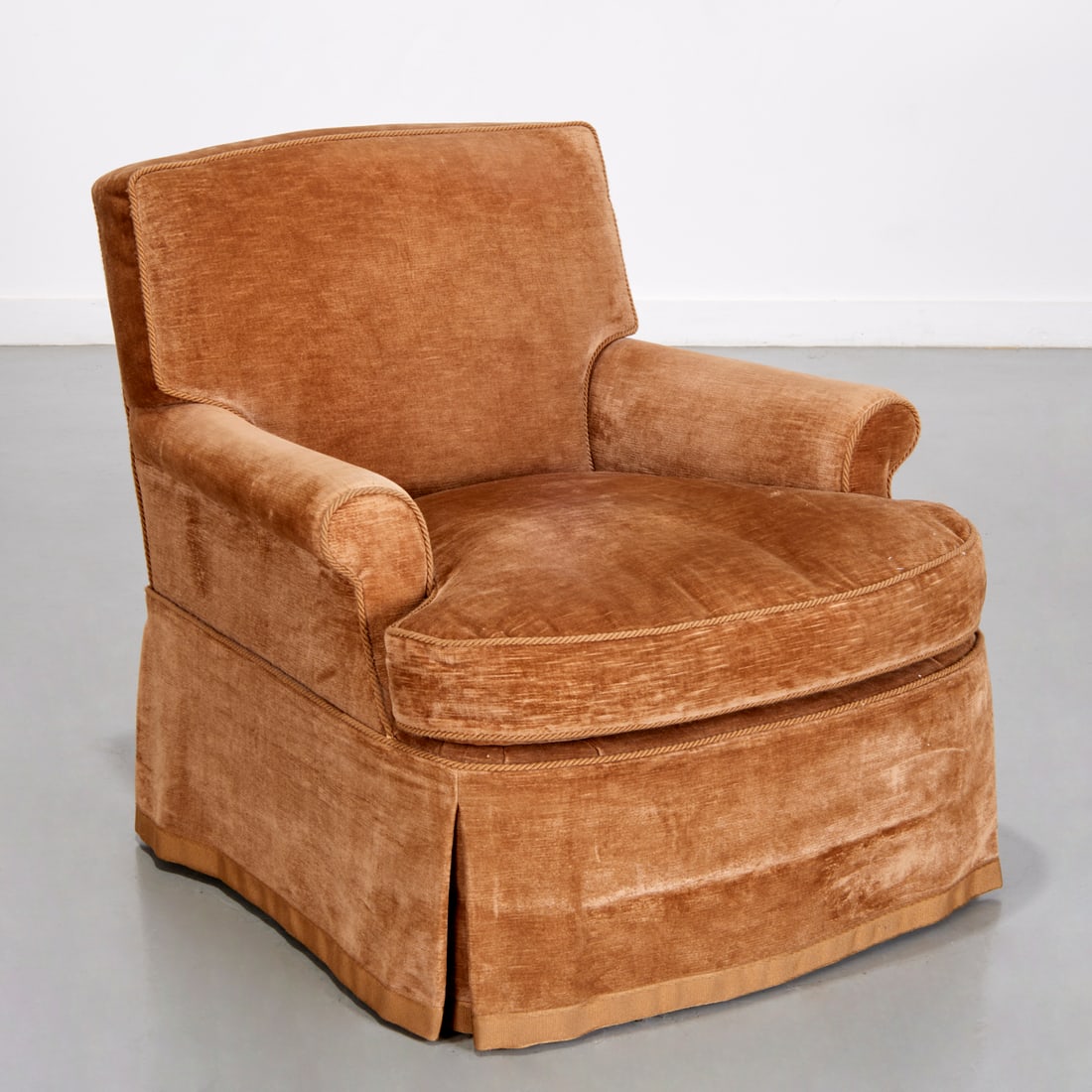 Mario Buatta, custom upholstered lounge chair (1 of 8)