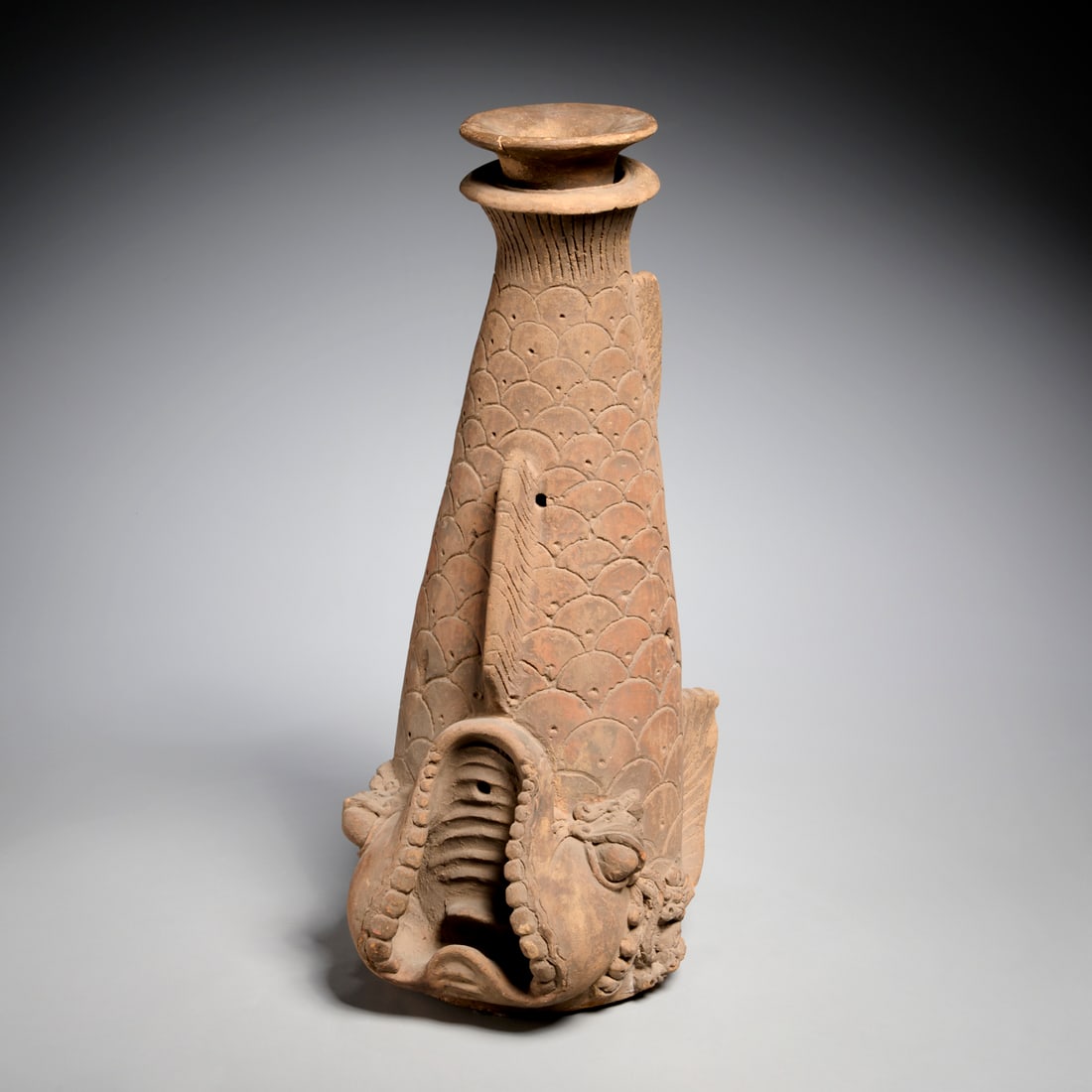 Large Majapahit style pottery carp (1 of 7)