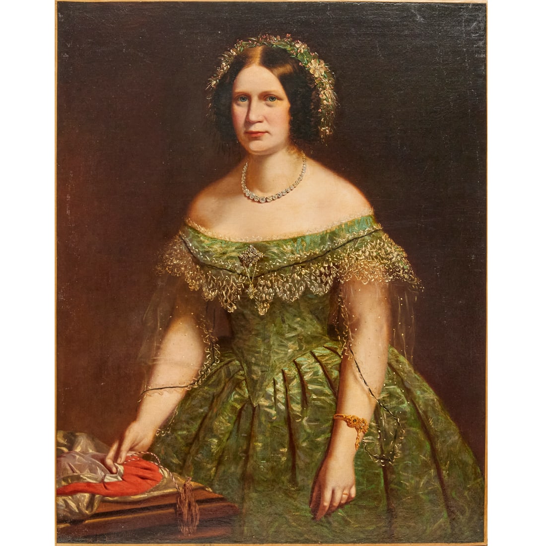 M.K. Kellogg, large oil on canvas (1 of 7)