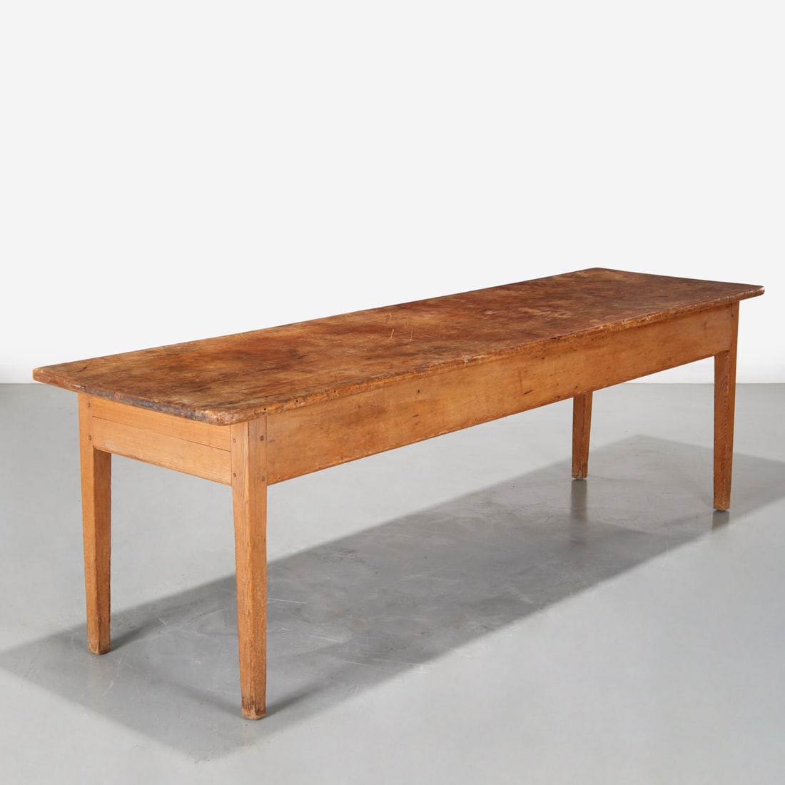 Large antique American pine farm table (1 of 7)