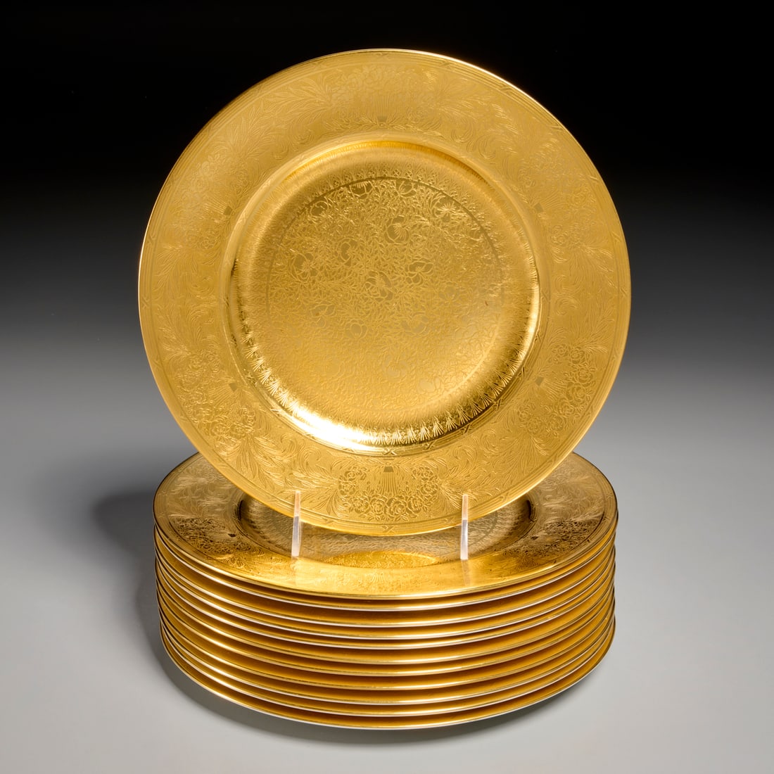 (12) Minton dinner plates, Barbara Walters Coll. (1 of 8)