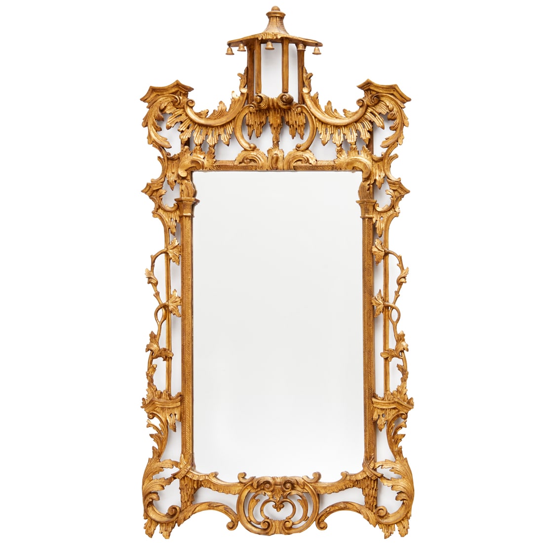 Antique George III style chinoiserie mirror (1 of 9)
