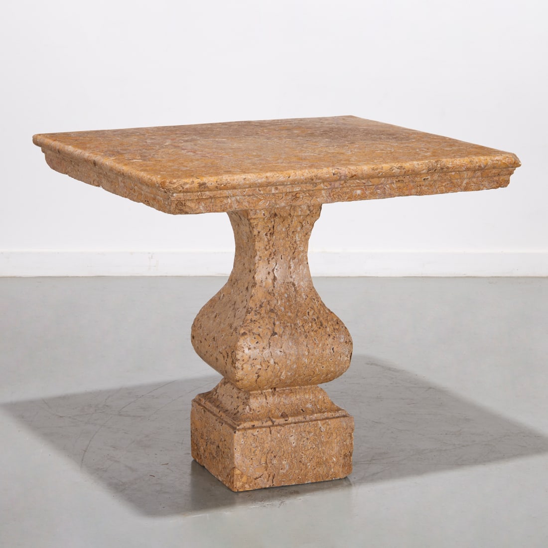 Continental Baroque fossil marble center table (1 of 8)